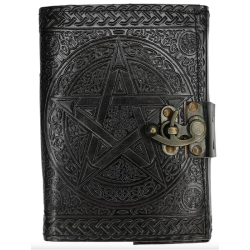 Book Pentagram Leather Emboss Journal+Lock Book Pentagram Leather Emboss Journal+Lock